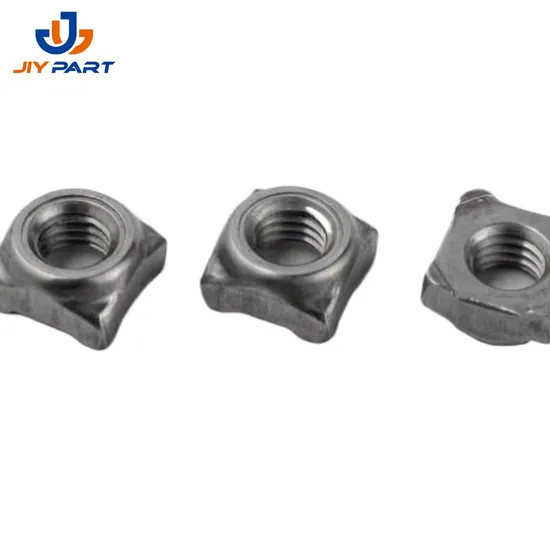 Standard DIN 928 Porca Solda Quadrada Quadratschweißmutter Kohlenstoffstahl Zinkten Sie vier Quadratschweißmutter