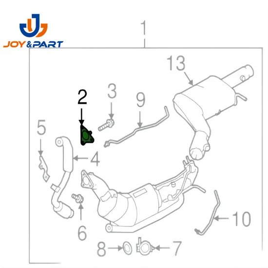 Abgabrohrdichtung für Entdeckung 4 Sport 3.0 LR016619