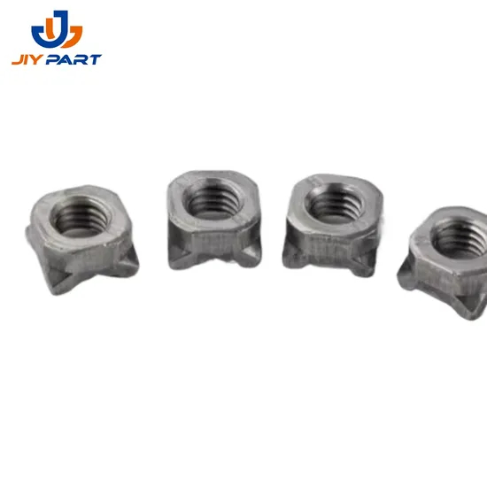 Standard DIN 928 Porca Solda Quadrada Quadratschweißmutter Kohlenstoffstahl Zinkten Sie vier Quadratschweißmutter