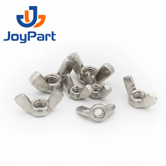 Edelstahl Inox Inox AISI ASTM B8M B8 B7 18-8 DIN315 NYLON RUNDED WINGS WING NUTS