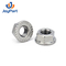 Zinkplattierte Hex -Flanschmuttern Din6923 Kohlenstoffstahl M6 M8 gezackt