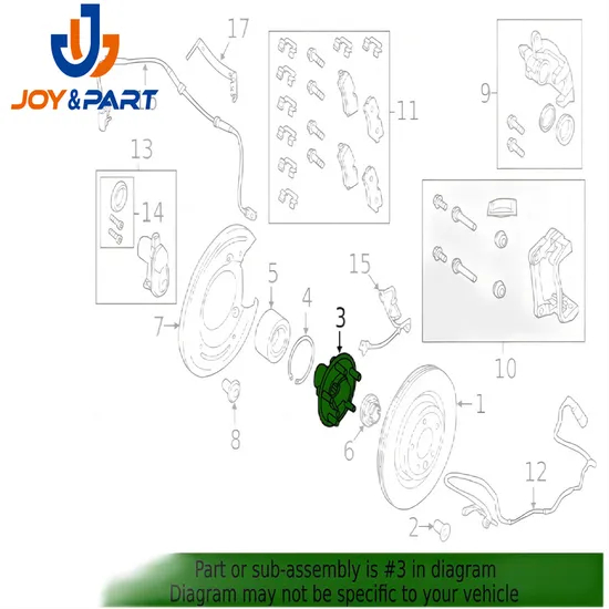 Vorder- oder Hinterrad -Hub LH RR RR -Bereich LR081538