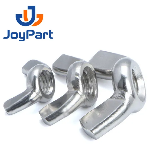 Edelstahl Inox Inox AISI ASTM B8M B8 B7 18-8 DIN315 NYLON RUNDED WINGS WING NUTS