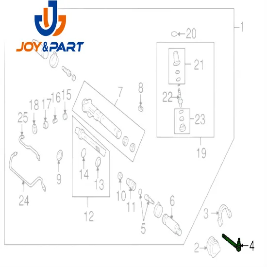Toyota Passagier Außenstockstange Ende 1996-2002 4Runner 45046-39335