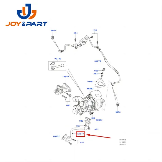 Range Rover Turboladeröl Return Rohre L320 Turboöl Return Rohr