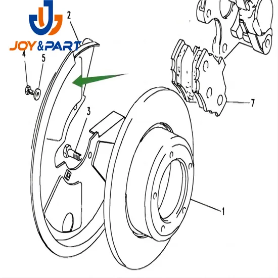 Entdeckung 1 Verteidiger hinterer Bremsscheiben -Splash -Schild LR017961