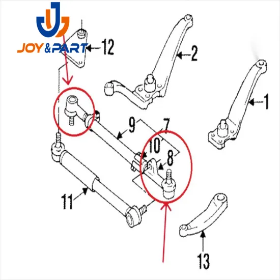 Großhandelauto Ersatzteile Ball Gelenkstange End für Land Cruiser 45046-69155
