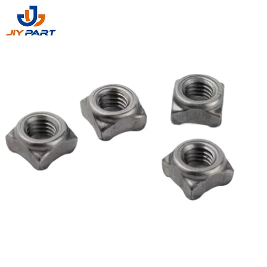 Standard DIN 928 Porca Solda Quadrada Quadratschweißmutter Kohlenstoffstahl Zinkten Sie vier Quadratschweißmutter