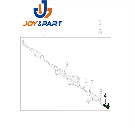 Toyota 03-09 Läufer FJ Cruiser GX470 Spurstange End Set 2x 45046-39505