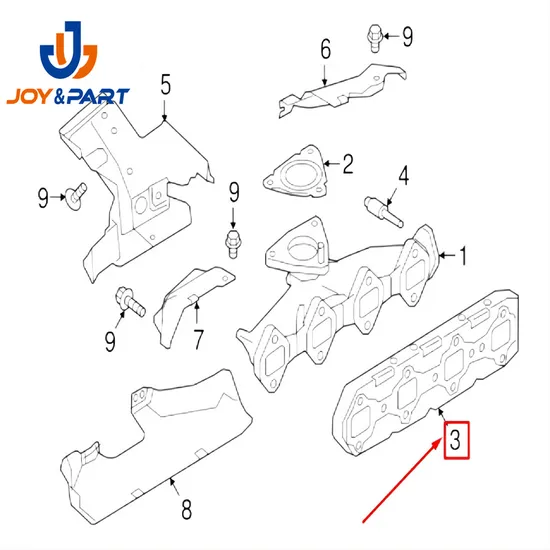 Velar L560 Abgaskrümmer Dichtung LR073658