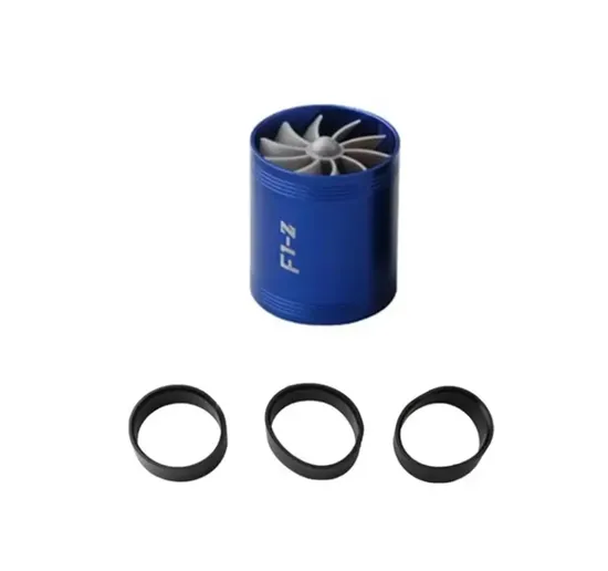 65-75 mm Double Decker Supercharger Turbo Lüfterluftansaugerfilter mit Kraftstoffretter für Autos