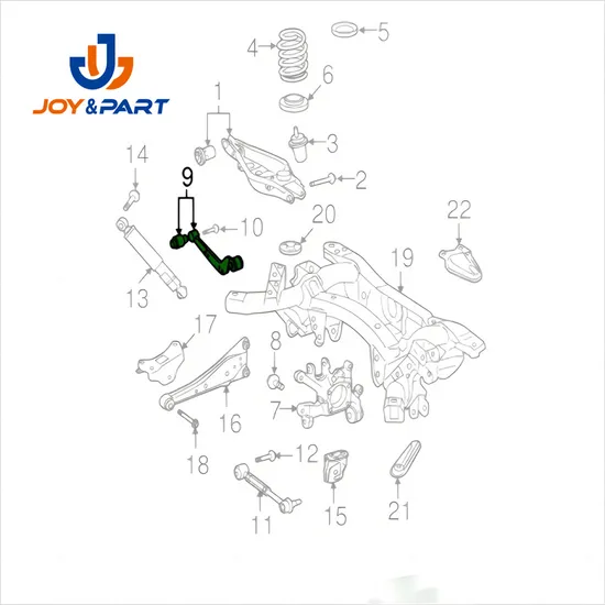 48790-42020 Auto-Aufhängungsteile Aluminium Heck oberer Autokontrollarm