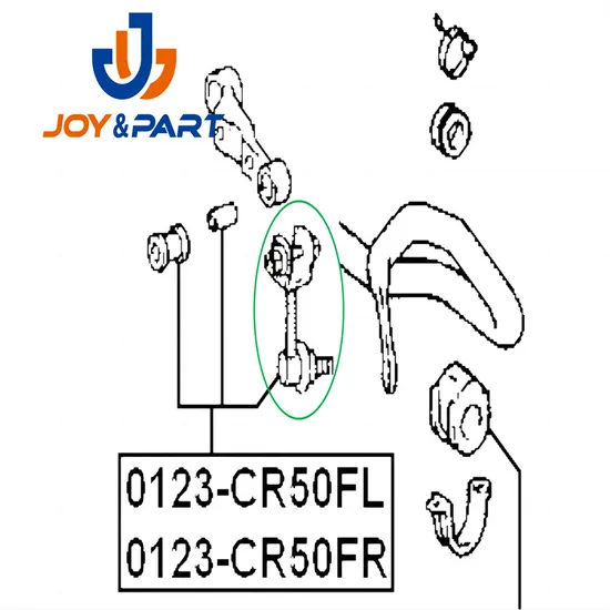 Vordere linke Sway Bar Link Stabilisator Februch 0123-CR50FL 48810-28030