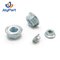 Zinkplattierte Hex -Flanschmuttern Din6923 Kohlenstoffstahl M6 M8 gezackt