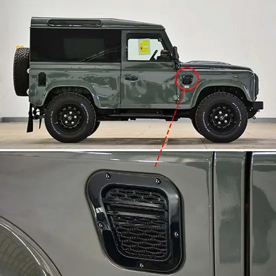 Automatische Ersatzteile Autozubehör Tuning Air Side Vents Kühlergrill für Verteidiger