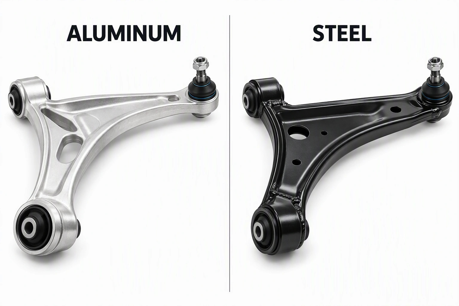 Querlenker aus Aluminium vs. Stahl: Leitfaden zu Großhandelskosten, ROI und Materialauswahl